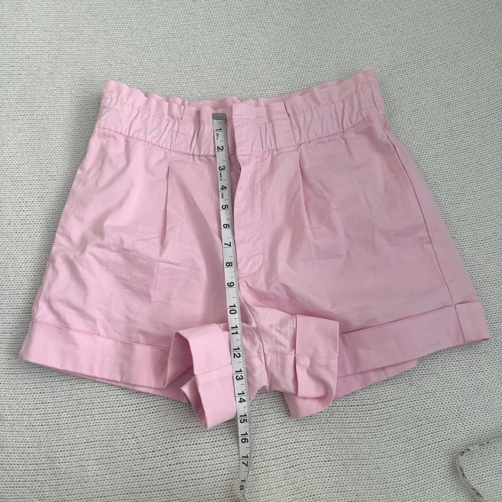 J Crew Cotton High Waist Shorts Pink Size 4 - Picture 5 of 6